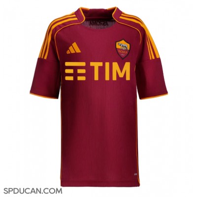 Zenski Nogometni Dres AS Roma Artem Dovbyk #9 Domaci 2025-26 Kratak Rukav Zenski Nogometni Dres AS Roma Artem Dovbyk #9 Domaci 2025-26 Kratak Rukav